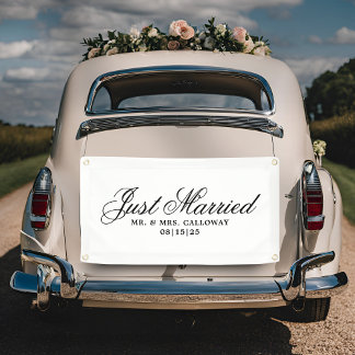 Fancy gewoon gehuwde autobanner spandoek
