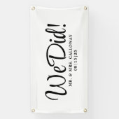 Fancy gewoon gehuwde autobanner spandoek (Verticaal)