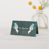 Fancy Ghost Blue Top Hat Skull Cane Night Sky (Achterkant)