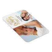 Fancy Gold Be Joyeux 2 Photo Collage Magnet de vac (Côté Droit)