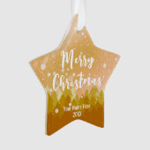 Fancy Gold Noël paisible Forêt de neige (devant)