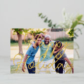 Fancy GOLD Prettige feestdagen Sjabloon kerstfoto (Staand Voorkant)