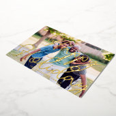 Fancy GOLD Prettige feestdagen Sjabloon kerstfoto (Gedraaid)