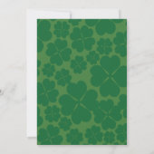 Fancy Gold Shamrock St. Patrick's Party Invitation (Dos)