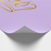 fancy golden crown iconed purple gift  cadeaupapier (Hoek)