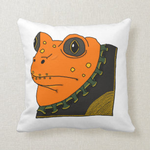 Fancy Golden Toad Pillow Kussen
