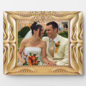 Fancy GoldFrame Ajouter une photo ici Plaque (Devant)