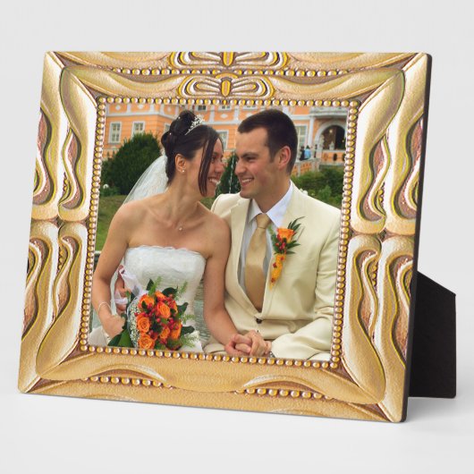 Fancy GoldFrame Ajouter une photo ici Plaque (Côté)