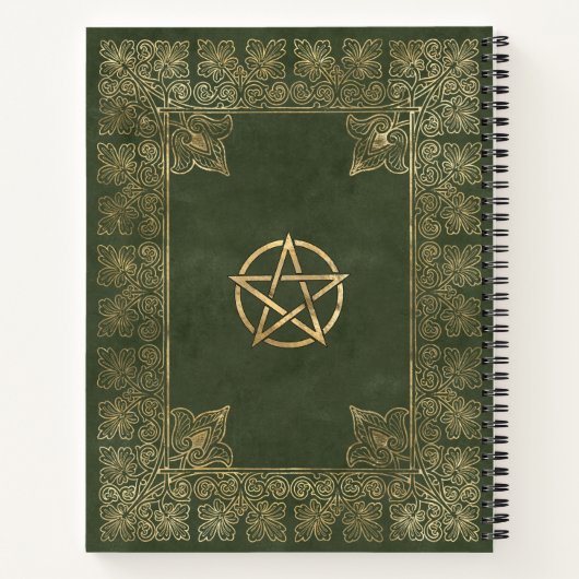 Fancy goud en groen boek van schaduwen (Achterkant)