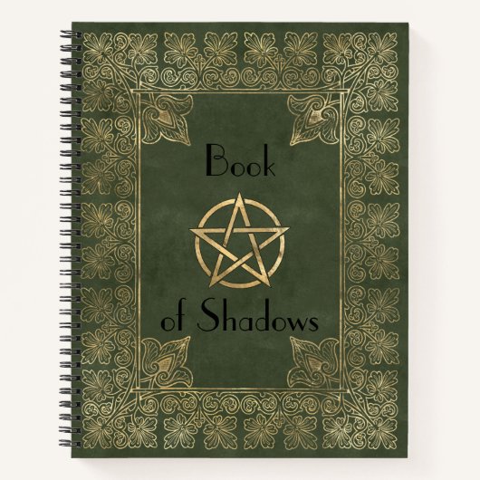 Fancy goud en groen boek van schaduwen (Voorkant)