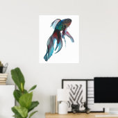 Fancy goudvis poster (Thuiskantoor)