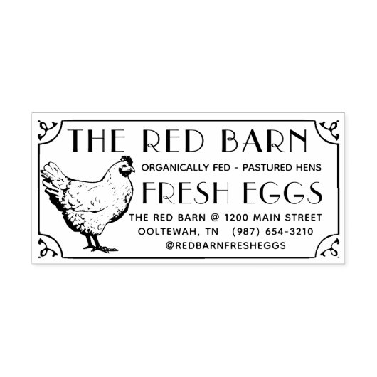 Fancy  Grens Ei Karton Stempel (Design)