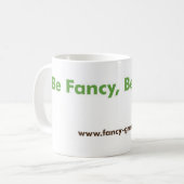 Fancy groene keramische Mok (Voorkant links)