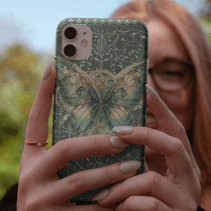Fancy Groene Steampunk Vlinder Case-Mate iPhone 14 Hoesje