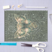 Fancy Groene Steampunk Vlinder Tissuepapier (Craft)