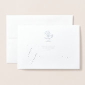 Fancy Groomsman Funny Wedding Minimalist Folie Kaarten (Voorkant met envelop)