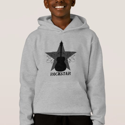 Fancy Guitar Star Frotles Tee de bébé, Noir (Devant)