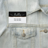 Fancy Hallo Naamplaatje (In situ)