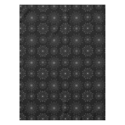 Fancy Halloween Spider Webs Tafelkleed (Voorkant)