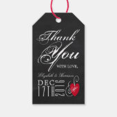  Fancy hart - Chalkboard Wedding Cadeaulabel (Voorkant)
