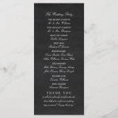 Fancy hart - Chalkboard Wedding Programma (Achterkant)