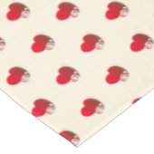 Fancy hartpatroon liefde tafelkleed (Gekanteld)