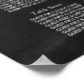 Fancy hartverwarmingstoestel - Chalkboard-stoelka Poster (Hoek)