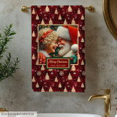 Fancy heer en mevrouw Claus Red Gold Badhanddoek Bad Handdoek