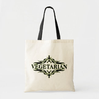 Fancy in het zwart - vegetarisch tote bag