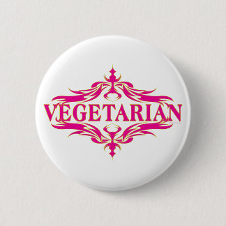 Fancy in roze - groenten ronde button 5,7 cm