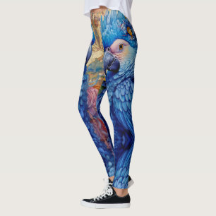 Fancy Indigo Macaw Leggings - 