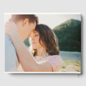 Fancy Initialen bruiloft foto gastenboek (Achterkant)