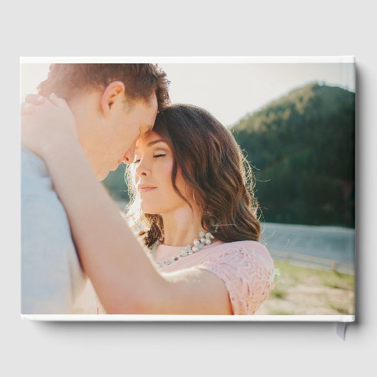 Fancy Initials Mariage Photo Livre d'invité (Verso)