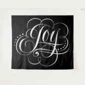 Fancy JOY Calligrafie met Elegant Black Wandkleed (Voorkant (horizontaal))