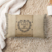Fancy Jubileum Burlap Datum Aangepast hart Kussen (Deken)