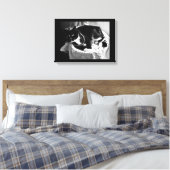Fancy kat canvas afdruk (Insitu (Slaapkamer))