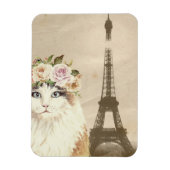 Fancy kat- en eiffeltoren magneet (Verticaal)