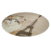 Fancy kat- en eiffeltoren snijplank (Hoek)