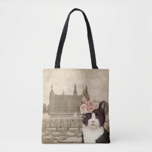 Fancy kat en kasteel draagtas