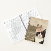 Fancy kat en kasteel notitieboek (Binnen)