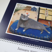 Fancy katten portretten kunst kalender