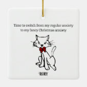 Fancy kerstangst keramisch ornament (Achterkant)