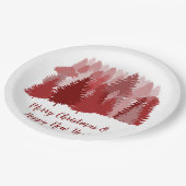 Fancy kerstboom 9" papier Bord (Gekanteld)