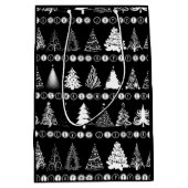 Fancy kerstboom cadeau tas medium cadeauzakje (Voorkant)