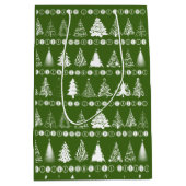 Fancy Kerstboom Groene Gift Bag Medium Cadeauzakje (Voorkant)
