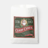 Fancy kerstfeest met snoepjes bedankzakje (Voorkant)