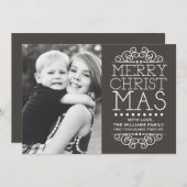 Fancy kerstkaart (Voorkant / Achterkant)