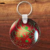 Fancy kerstversiering sleutelhanger (Achterkant)