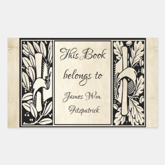 Fancy keukenplaat rechthoekige sticker (Voorkant)