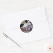 Fancy kikkerstaart ronde sticker (Envelop)